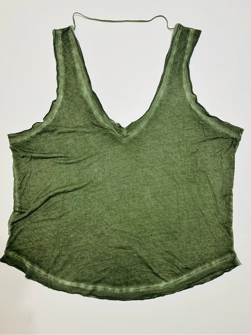 WOMEN’S FREE PEOPLE MOVEMENT HUNTER GREEN SOFT FLOWY TANK TOP SMALL - Picture 4 of 7